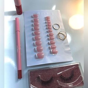 6 Pc Lash Nails Lip Bundle